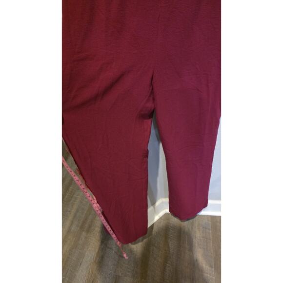 Dress the Population Gloria Jumpsuit Womens 2XL Magenta Collared Short Sleeve - Picture 5 of 10